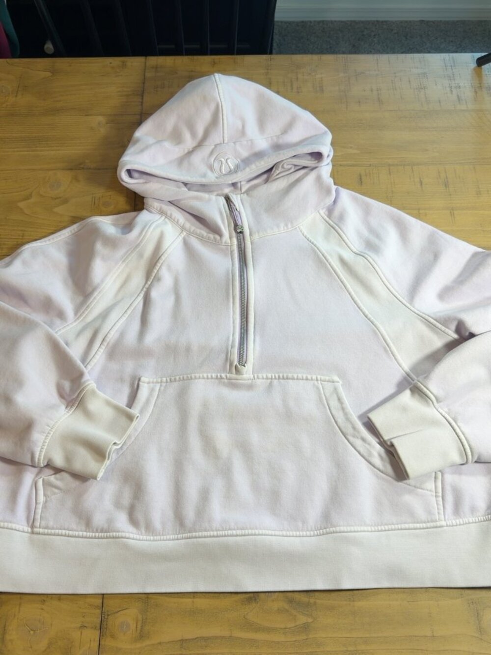 Lululemon Scuba Oversized Half Zip Dye Mineral Purple XL/XXL Description: